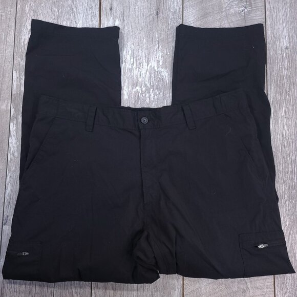 Tilley Mens Trek Cargo Pants Size 40x30 Black Outdoor Performance Hiking Travel - Picture 4 of 9